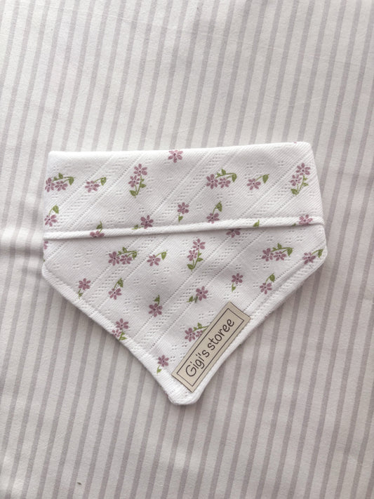 White floral bandana