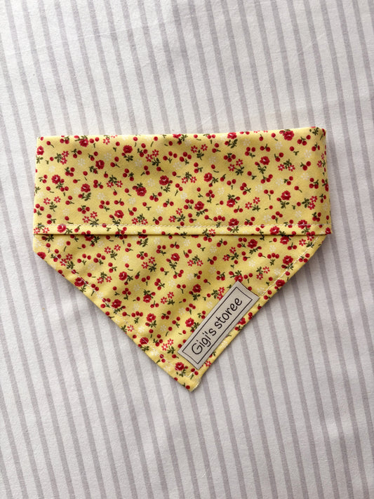 Yellow floral bandana