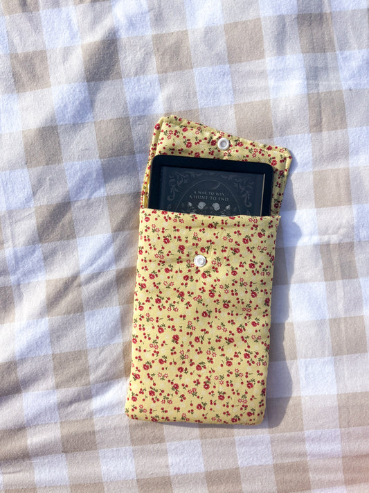Yellow floral kindle slip