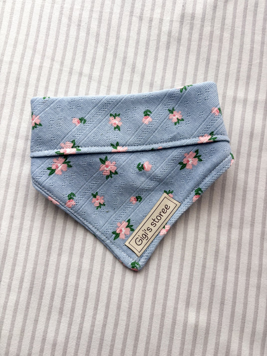 Blue floral bandana