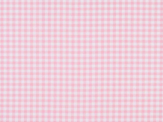 Pink gingham hair bow