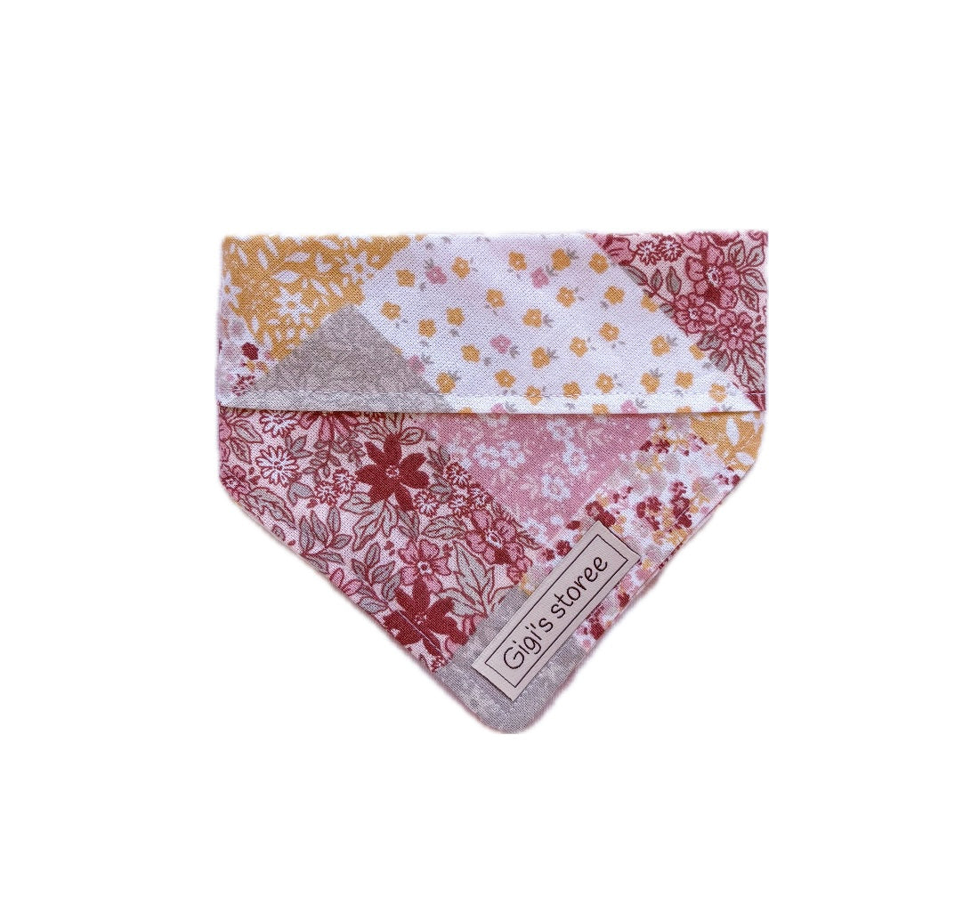 Floral Clip on Bandana