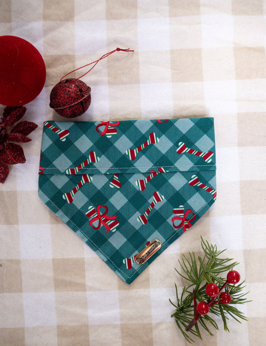 Christmas Gingham Bandana