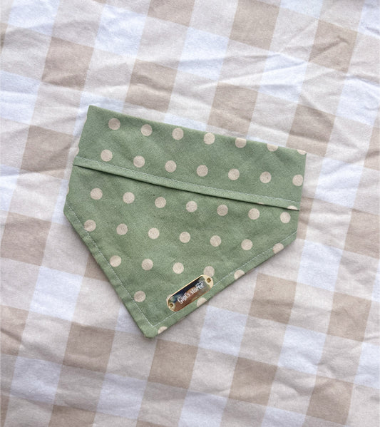 Green Polka dot bandana