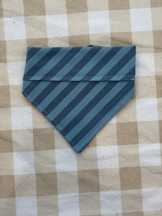 Blue stripe bandana