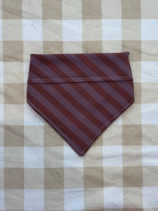 Burgundy stripe bandana