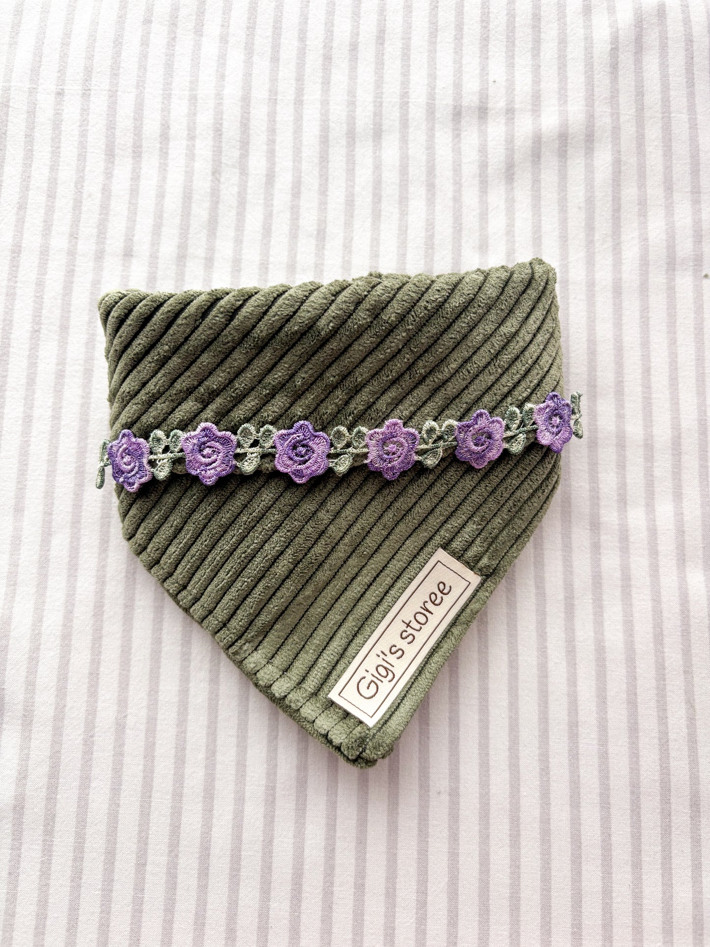 Green cord bandana
