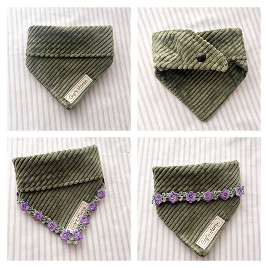 Green cord bandana