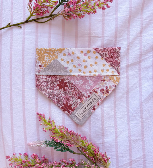 Floral Clip on Bandana