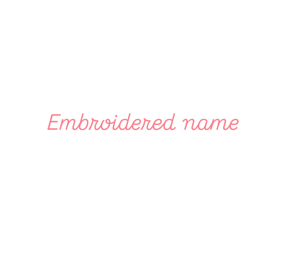 Embroidery name