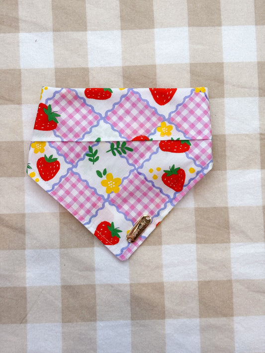 Strawberry picnic bandana